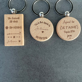 Porte clef bois