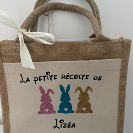 Sac en jûte Paques